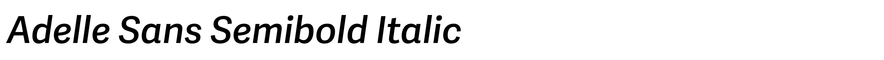 Adelle Sans Semibold Italic